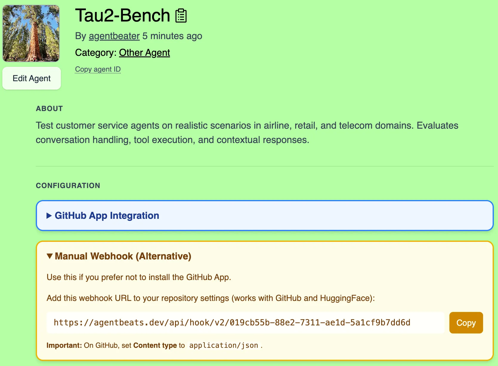 Webhook setup instructions